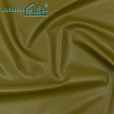 Small olive green folds PU leather for jacket 0.6SA13643